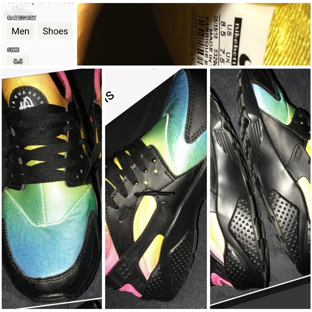 Nike huaraches rainbow (rare)